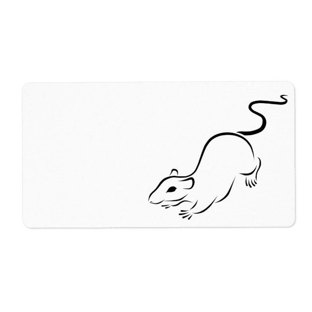 Etiqueta Rato de tinta (Frente)