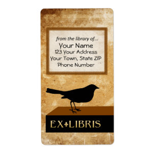 Etiqueta Raven Book Plate