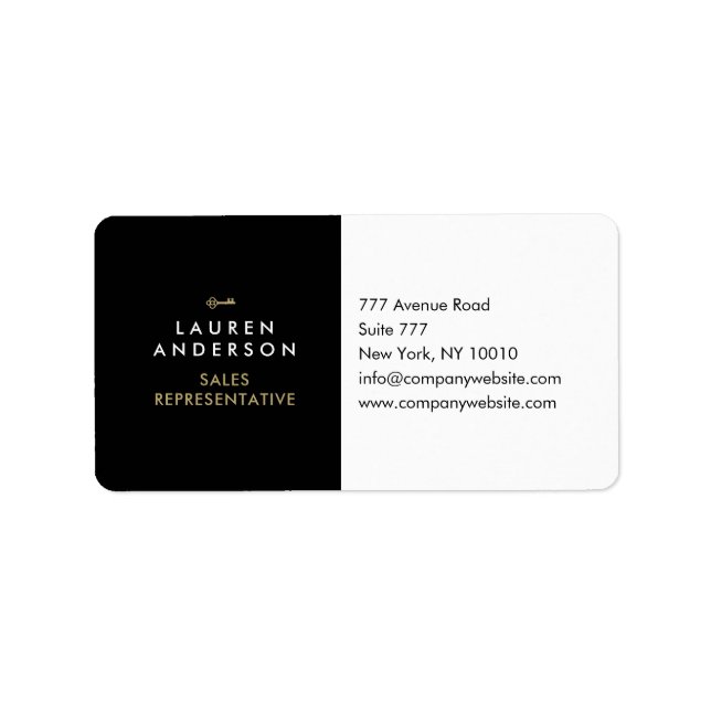 Etiqueta real estate agent address labels (Frente)