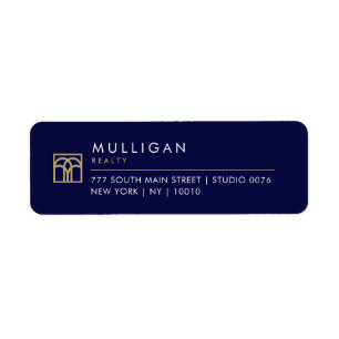 Etiqueta Real Estate Agent Return Address Labels