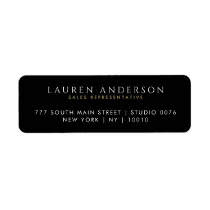 Etiqueta Real Estate Agent Return Address Labels
