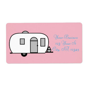 Etiqueta Reboque de viagem arredondado Thunder_Cove