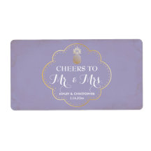 Recepção de casamento Mini Champagne Label Pineapp