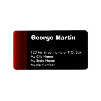 Etiqueta Red Black Vintage