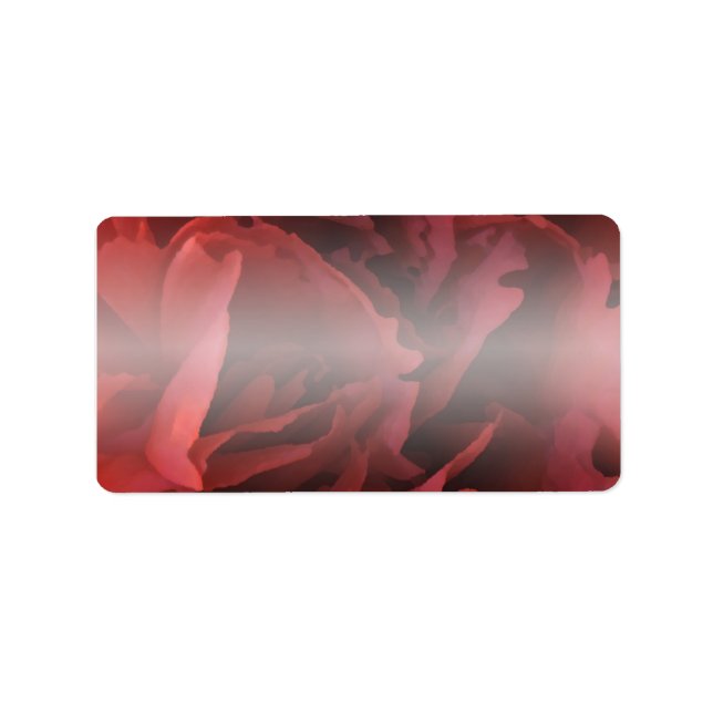 Etiqueta Red Carnação Floral (Frente)