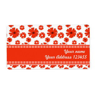 Etiqueta Red Daisies