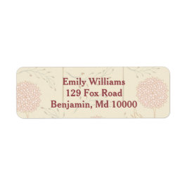 Etiqueta Red Floral Display