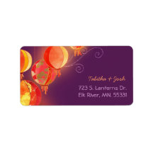 Red Hanging Lanterns Purple Casamento Endereço