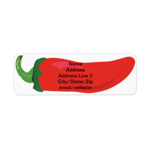 Etiqueta Red Hot Pepper 5 Line