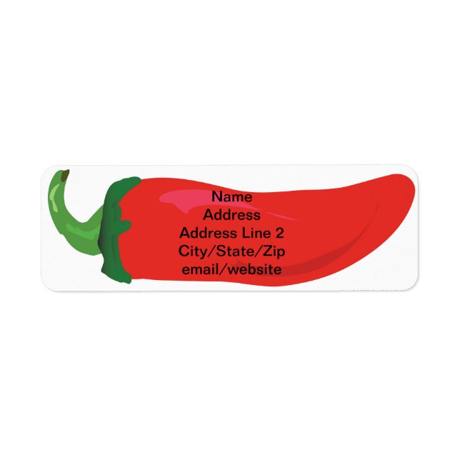 Etiqueta Red Hot Pepper 5 Line (Frente)