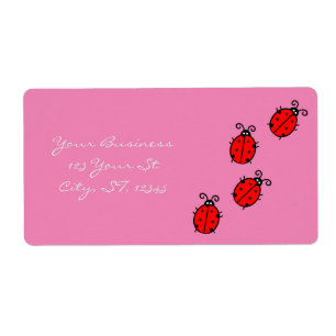 Etiqueta Red Ladybugs Rastreando Thunder_Cove