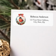 Red Mockingbird Winter Landscape Return Endereço