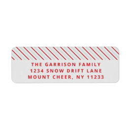 Etiqueta Red Stripe Felry Natal Brilho Festivo