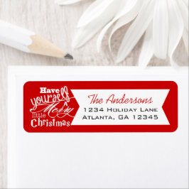 Etiqueta Red Tenha um Natal Feliz