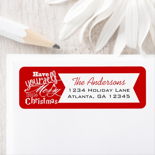 Etiqueta Red Tenha um Natal Feliz (Insitu)