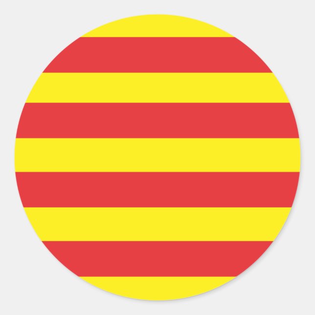 Etiqueta Redonda Bandeira Catalão “Serenya " (Frente)