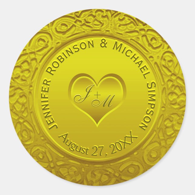 Etiqueta redonda clássica do olhar da folha (Frente)