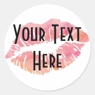 Etiqueta redonda clássica, lustroso, pequena, 1