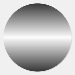 Etiqueta redonda de aço brilhante