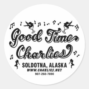 Etiqueta redonda de GTC