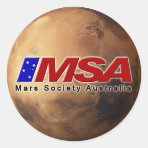 Etiqueta redonda de MSA