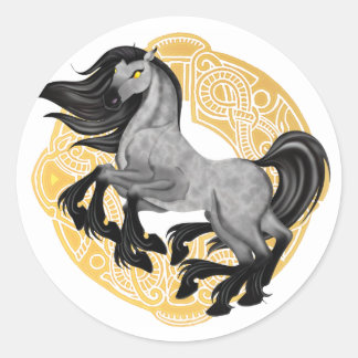 Etiqueta redonda de Sleipnir
