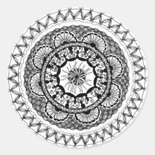 Etiqueta redonda de Zendala "Ona"