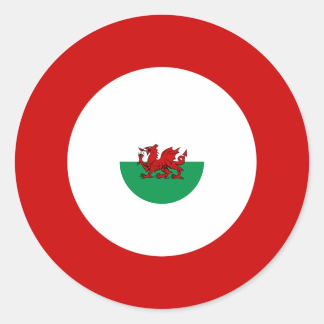 Etiqueta redonda do Bullseye da modificação de (Frente)