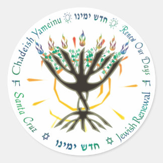 Etiqueta redonda do logótipo CY