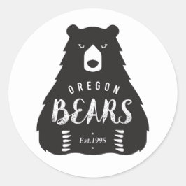 Etiqueta redonda do logotipo, lustroso, pequena, 1