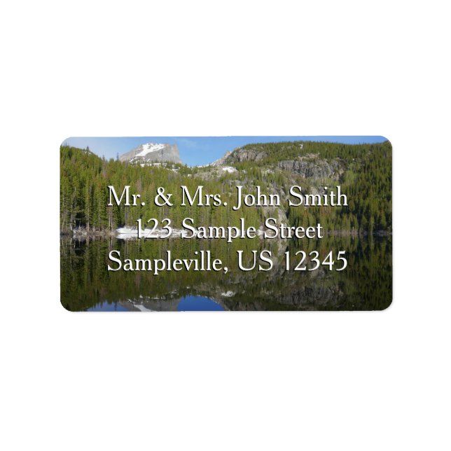 Etiqueta Reflexão do Lago Urso I (Frente)