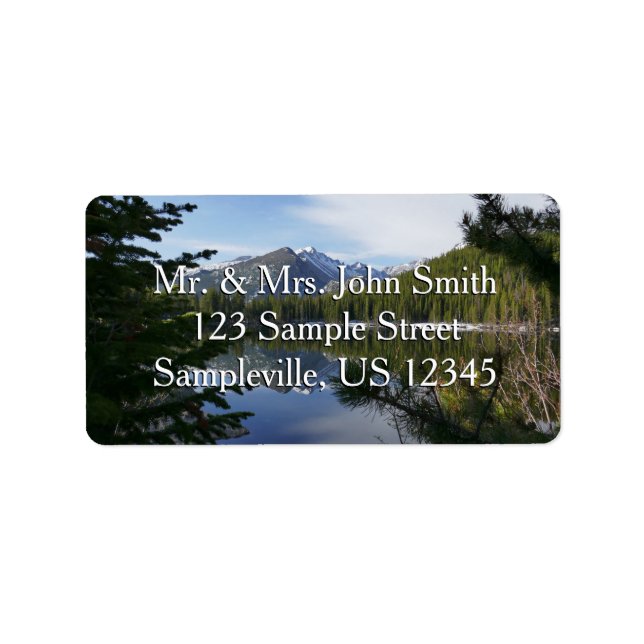 Etiqueta Reflexão do Lago Urso III (Frente)