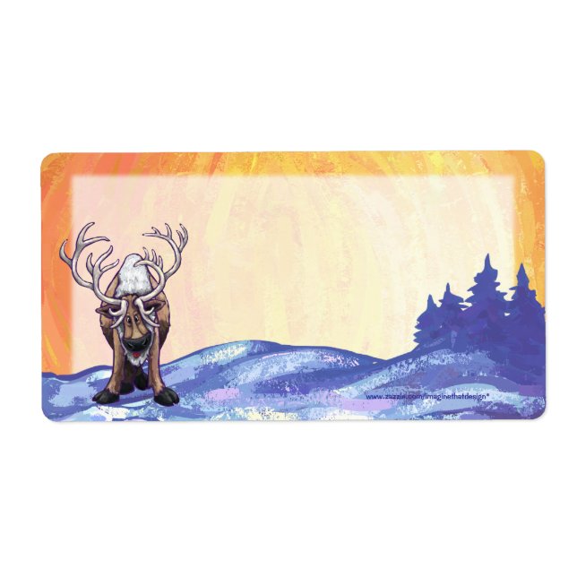 Etiqueta Reindeer Stationery (Frente)
