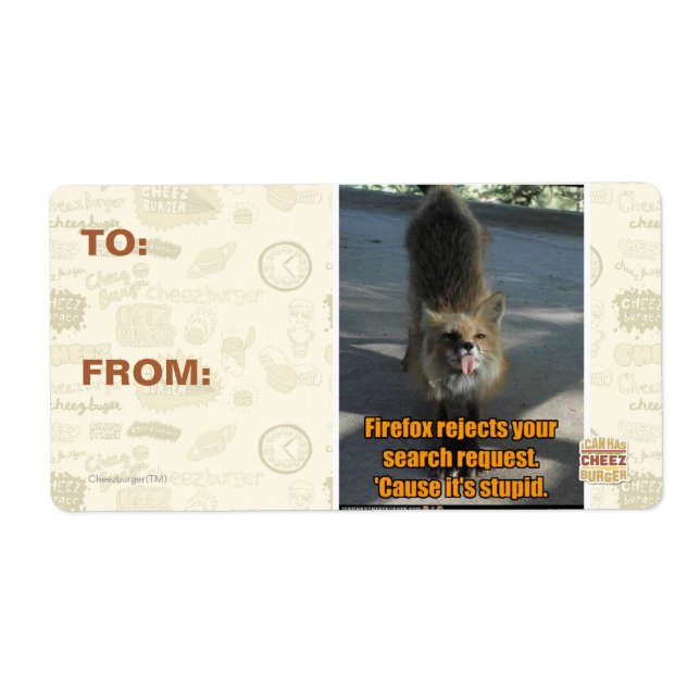 Etiqueta Rejeitos Firefox (Frente)