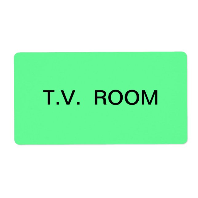 Etiqueta Remoção e Embalagem da Sala de TV (Frente)