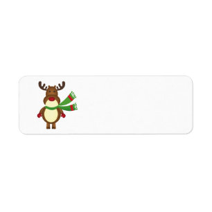 Etiqueta Rena do Feliz Natal
