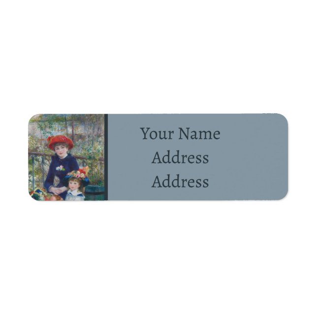 Etiqueta Renoir 2 Irmãs Terrace Impressionismo Francês (Frente)