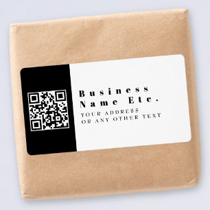 Etiqueta Replace With Your QR code Modern