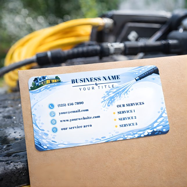 Etiqueta Residential pressure washing Infinite Wall (Criador carregado)