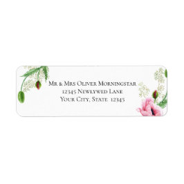 Etiqueta Respiração do bebê e Bonito papagaios rosa