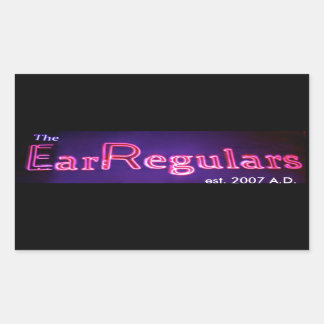 Etiqueta retangular EarRegulars