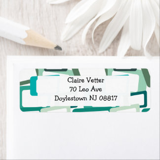 Etiqueta Retângulos Modernos do Século médio