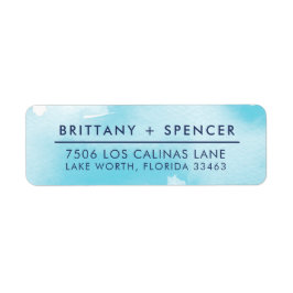 Etiqueta RETORNAR COR azul-aqua na moda moderna