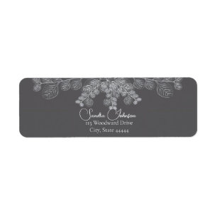Etiqueta Retorno de Casamento Eucalyptus, Linha de Cinzas S