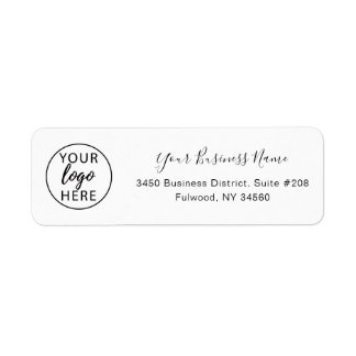 Etiqueta Retornos Comerciais Personalizados Minimalistas