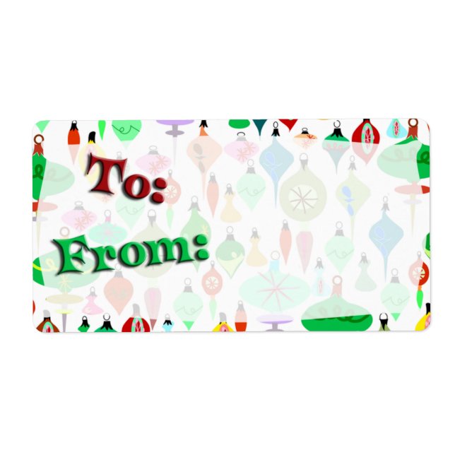 Etiqueta Retrair Natal Para Rótulos (Frente)