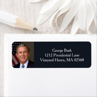 Etiqueta Retrato Oficial do Presidente George W Bush