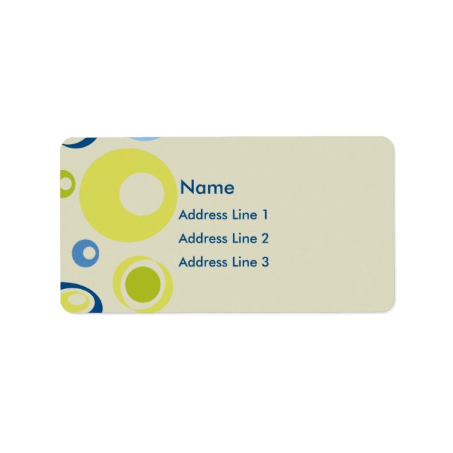 Etiqueta Retro (Frente)