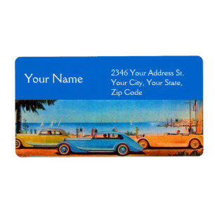 Etiqueta RETRO CARS - Automóvel de reparação automática