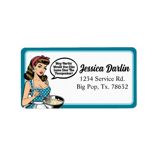 Etiqueta Retro Pinup_ Ei Darlin (Frente)